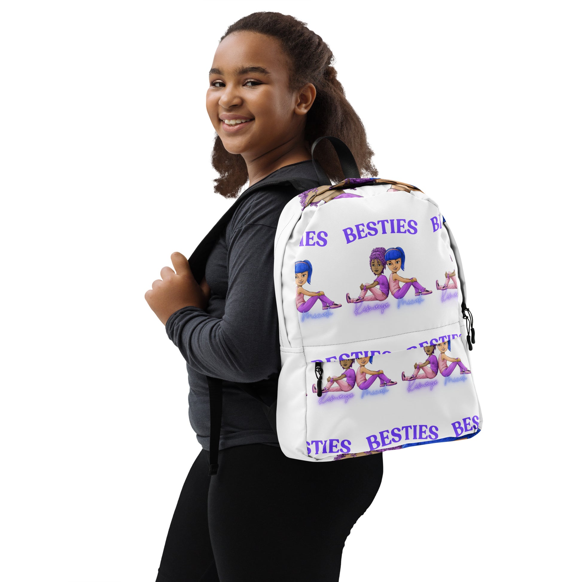 bestie cute mini backpack Besties Kimaya and Micah Tran Backpack – Run Toward Goliath