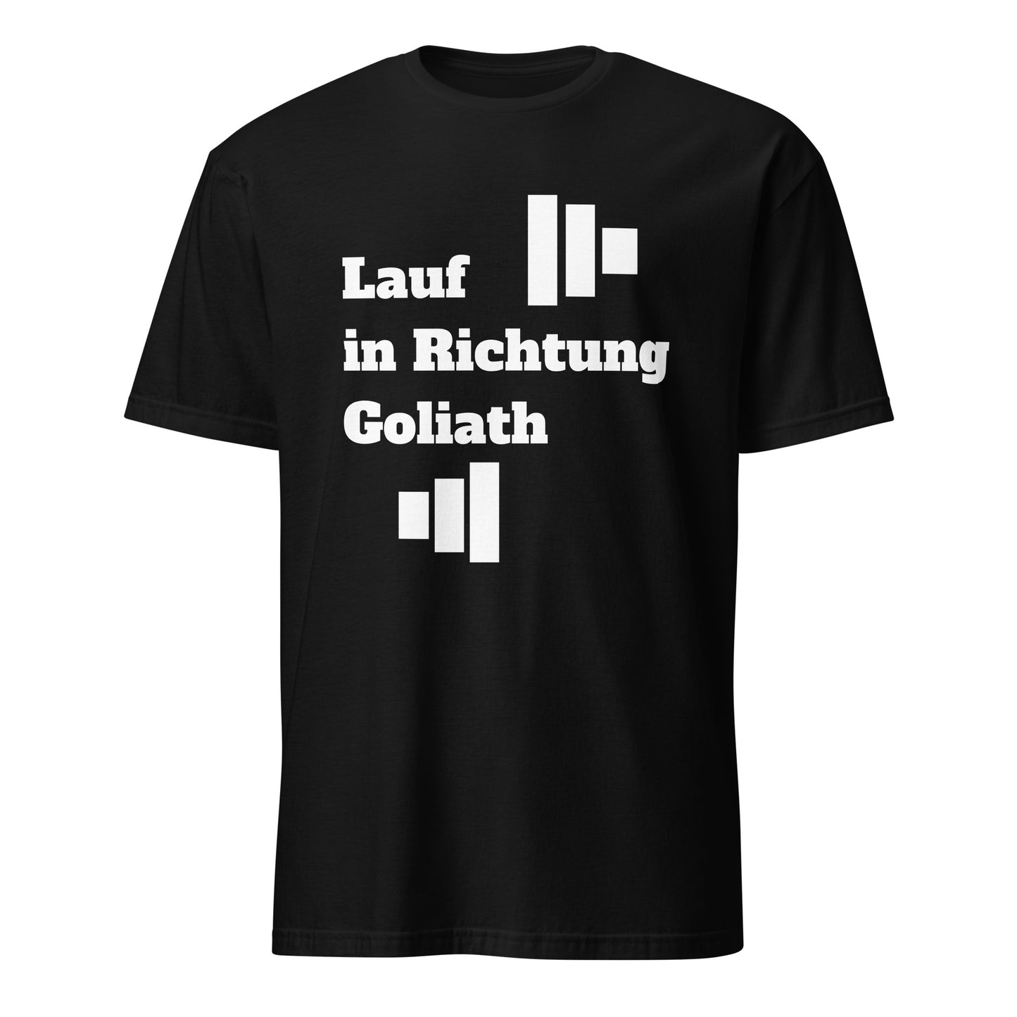Run Toward Goliath (German) Short-Sleeve Unisex T-Shirt