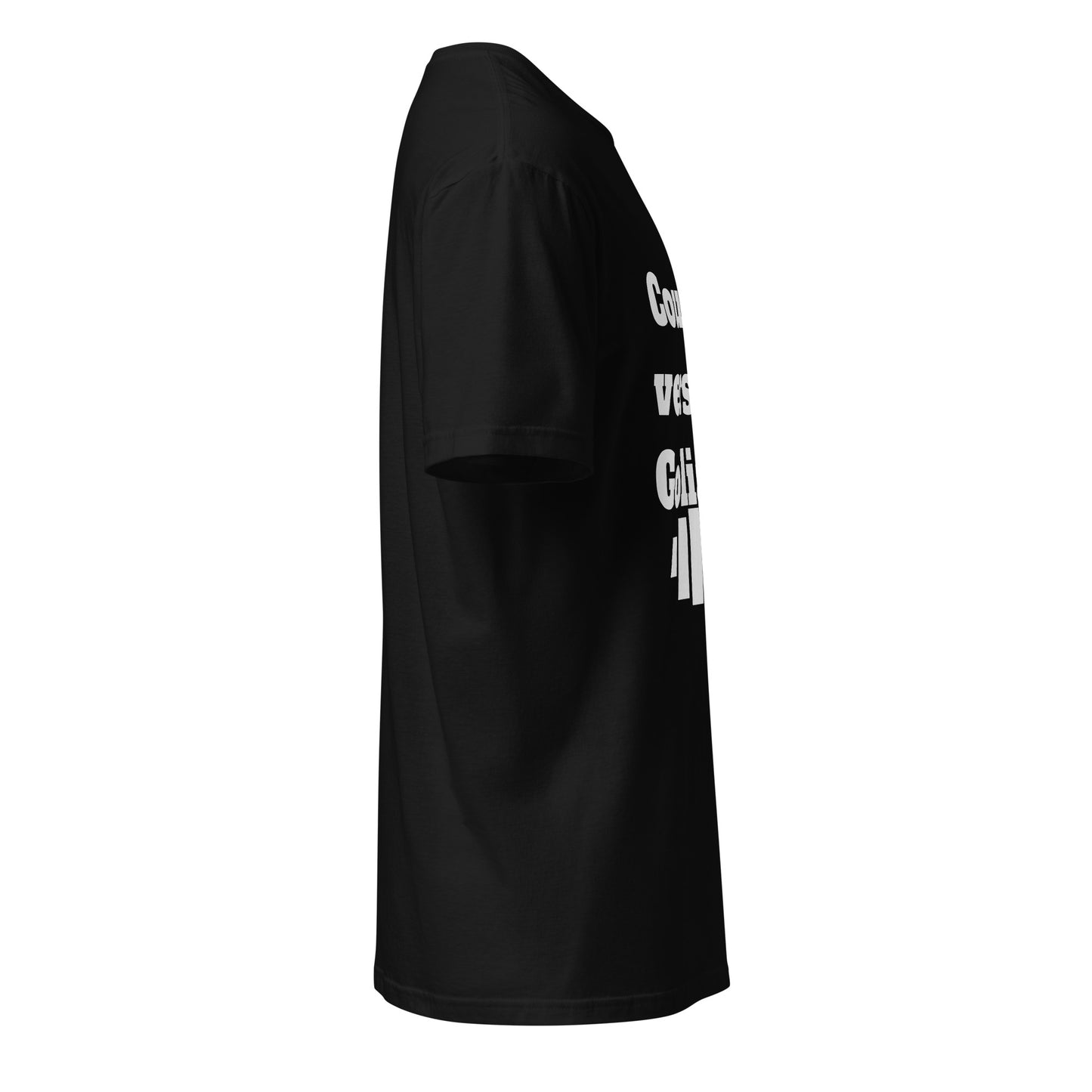 Run Toward Goliath (French) Short-Sleeve Unisex T-Shirt