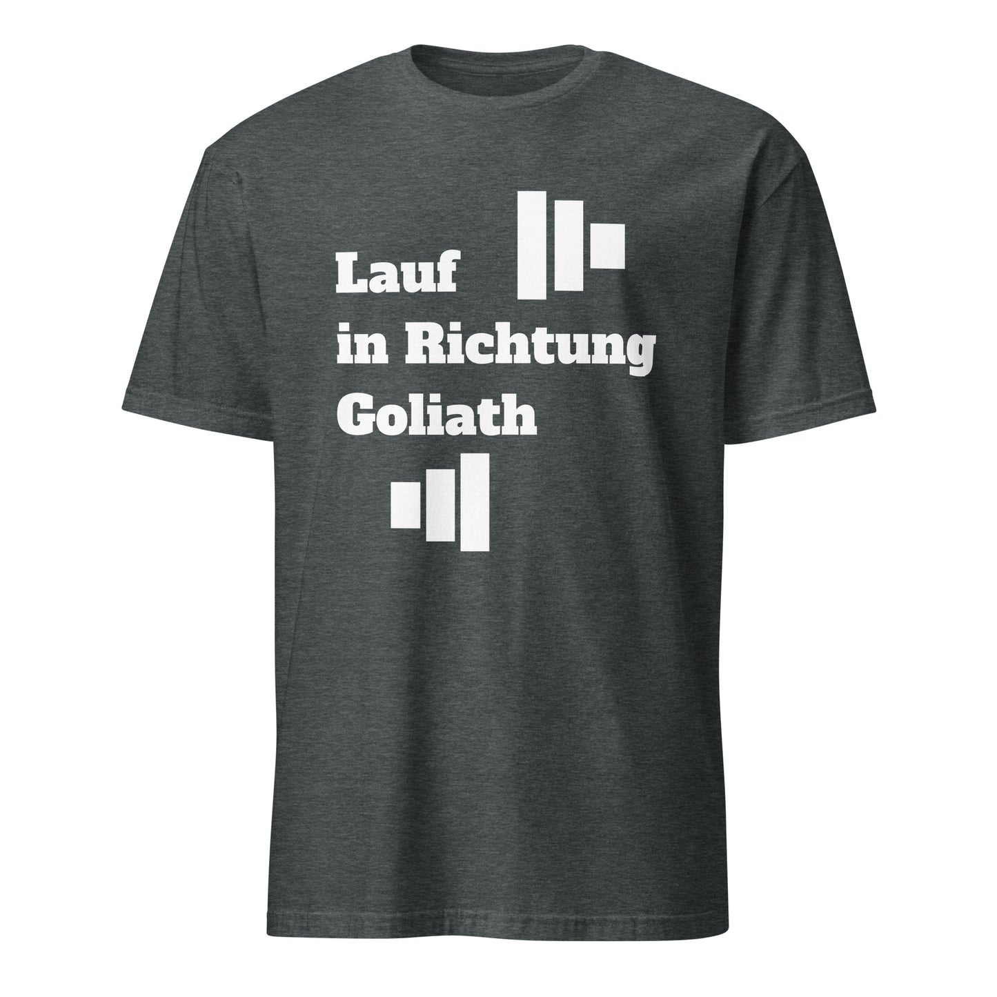 Run Toward Goliath (German) Short-Sleeve Unisex T-Shirt