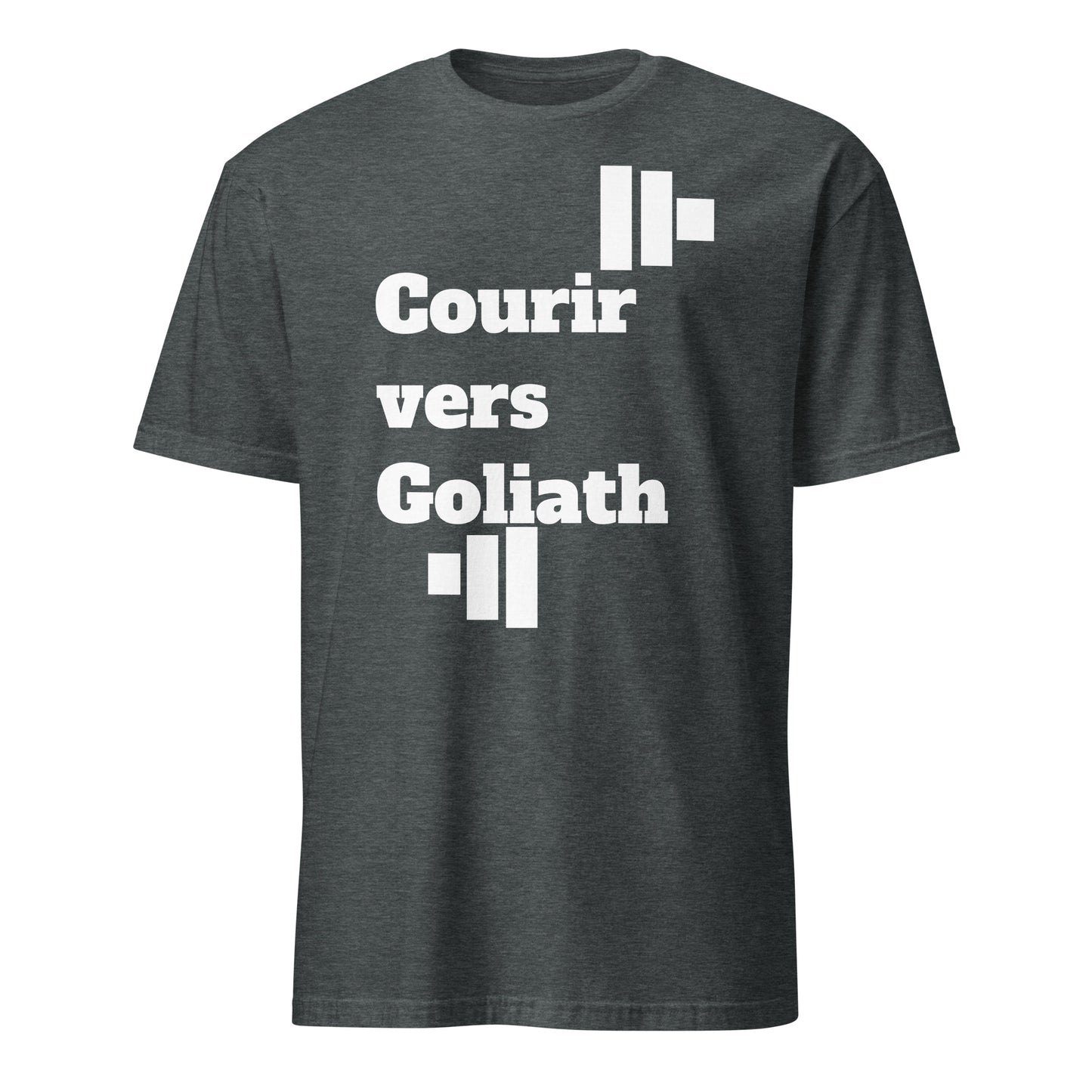 Run Toward Goliath (French) Short-Sleeve Unisex T-Shirt
