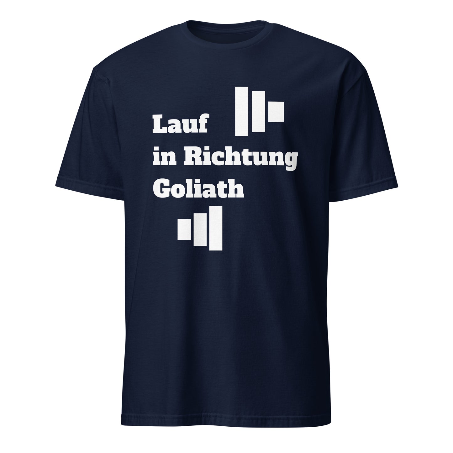 Run Toward Goliath (German) Short-Sleeve Unisex T-Shirt