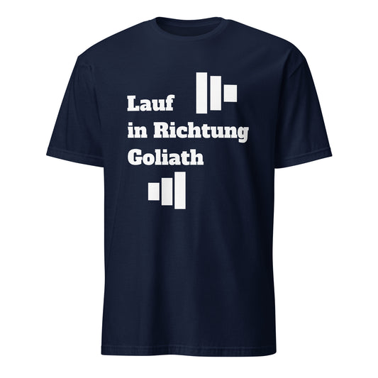 Run Toward Goliath (German) Short-Sleeve Unisex T-Shirt