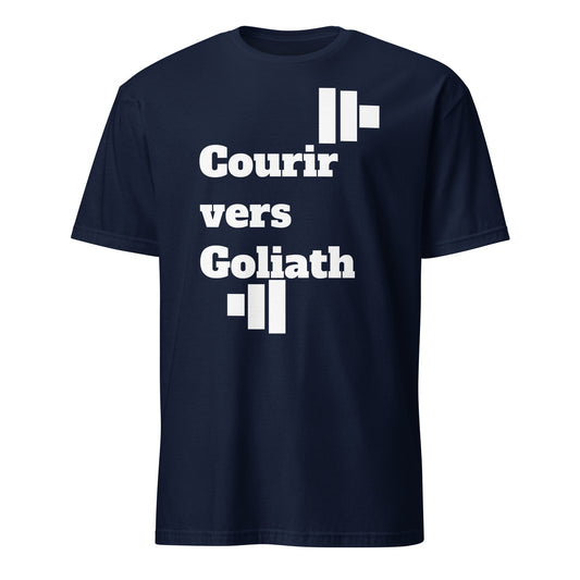 Run Toward Goliath (French) Short-Sleeve Unisex T-Shirt