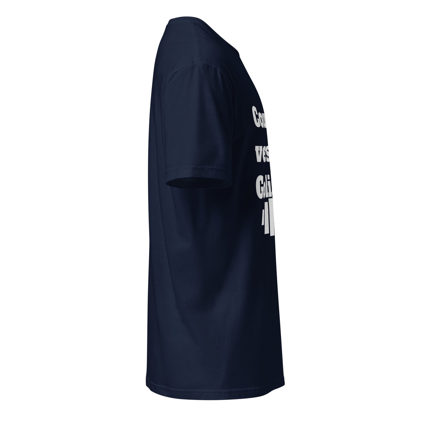 Run Toward Goliath (French) Short-Sleeve Unisex T-Shirt
