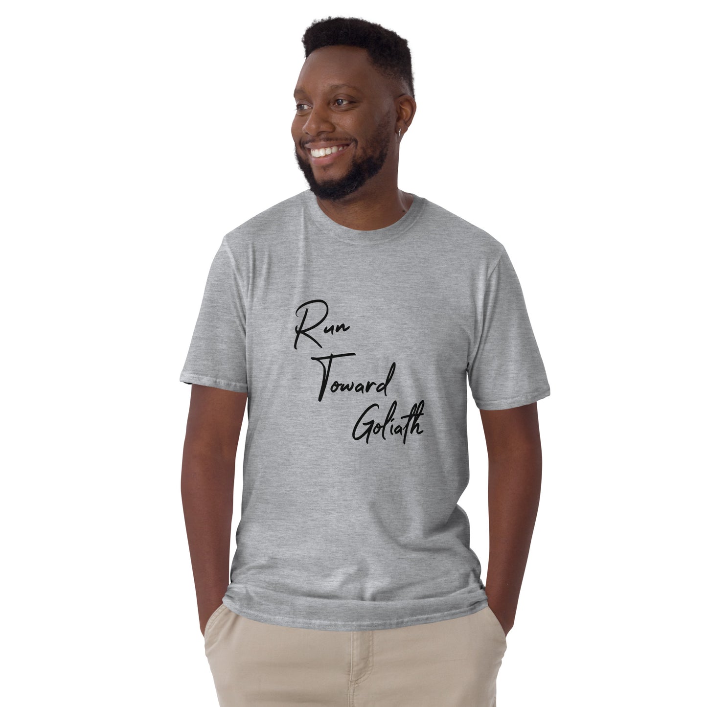 Run Toward Goliath Short-Sleeve Unisex T-Shirt