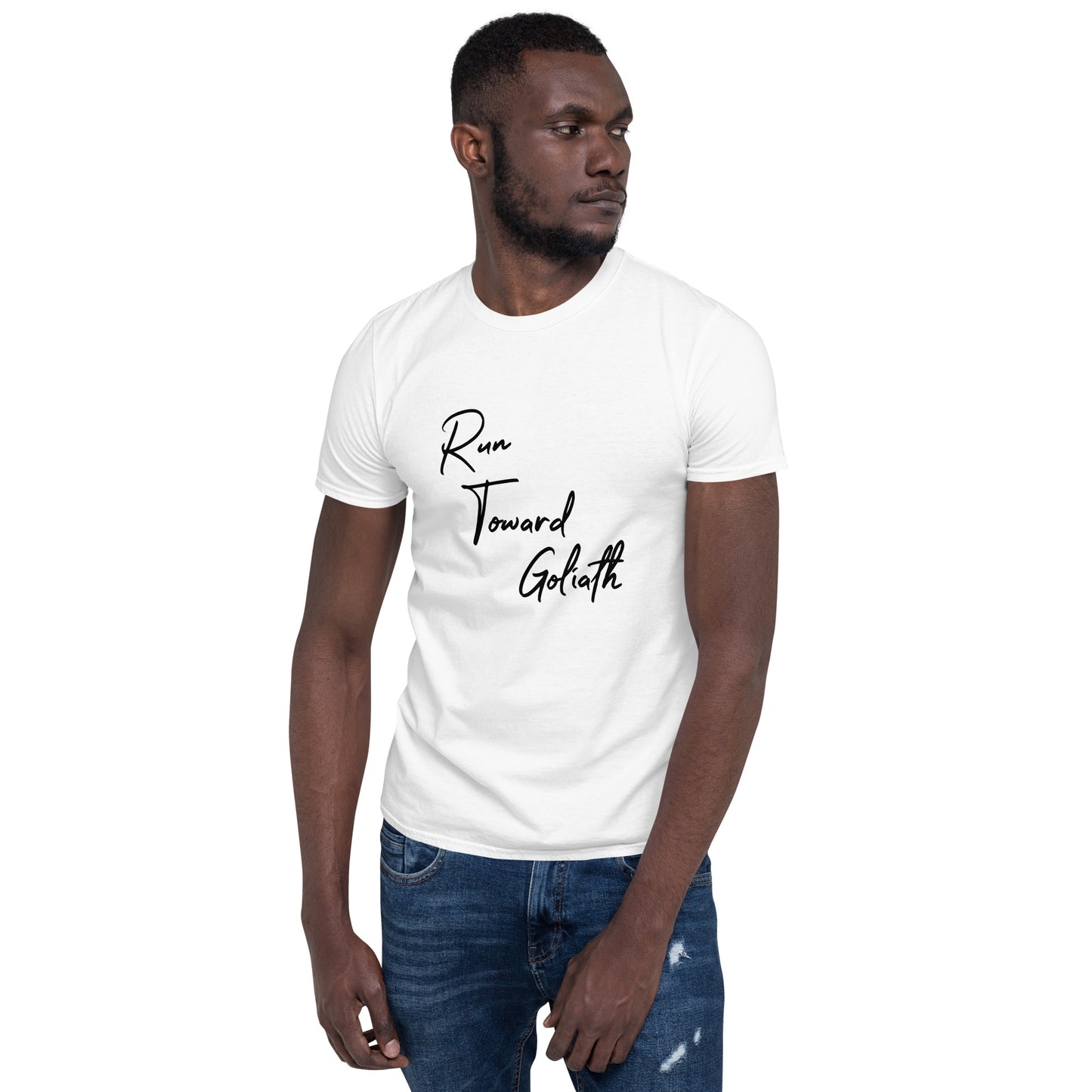 Run Toward Goliath Short-Sleeve Unisex T-Shirt