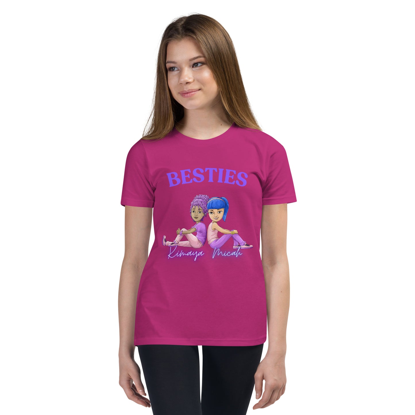 Besties Kimaya and Micah Tran Youth Short Sleeve T-Shirt