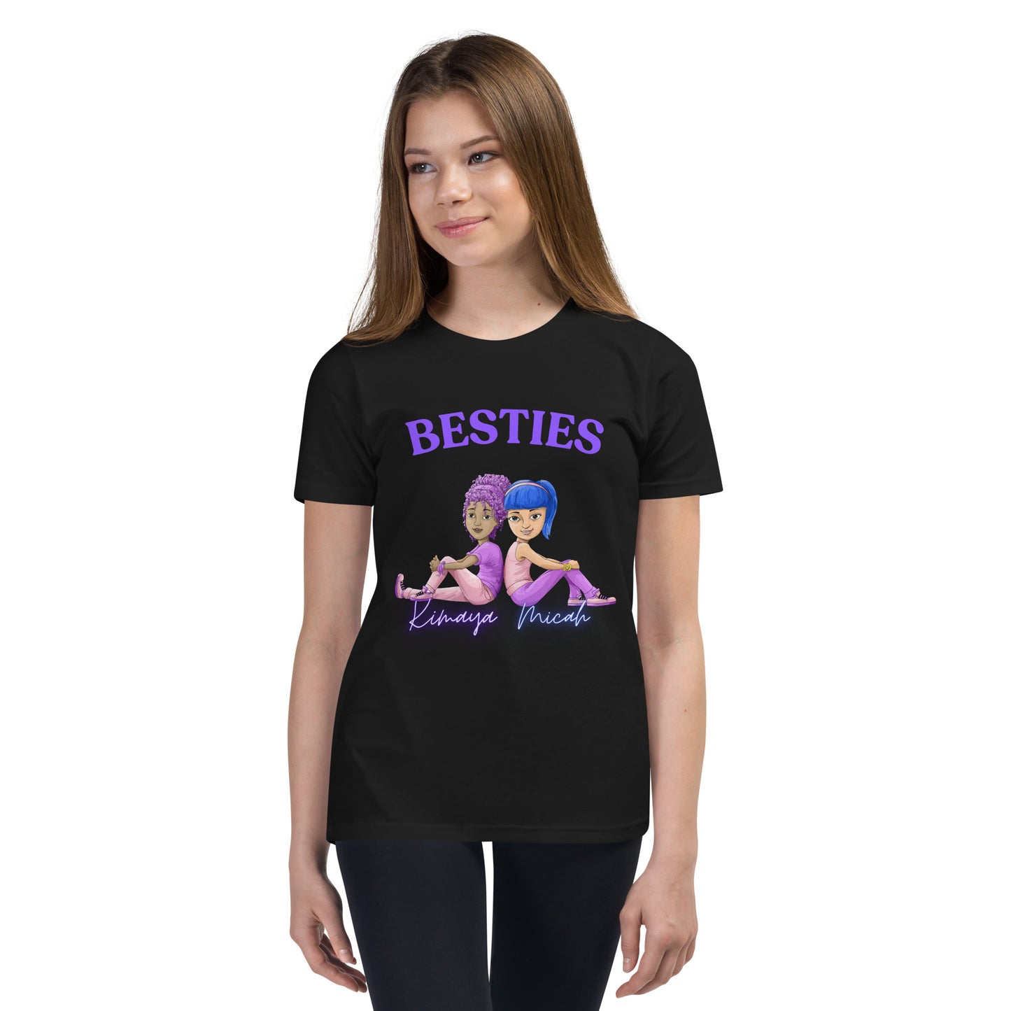 Besties Kimaya and Micah Tran Youth Short Sleeve T-Shirt